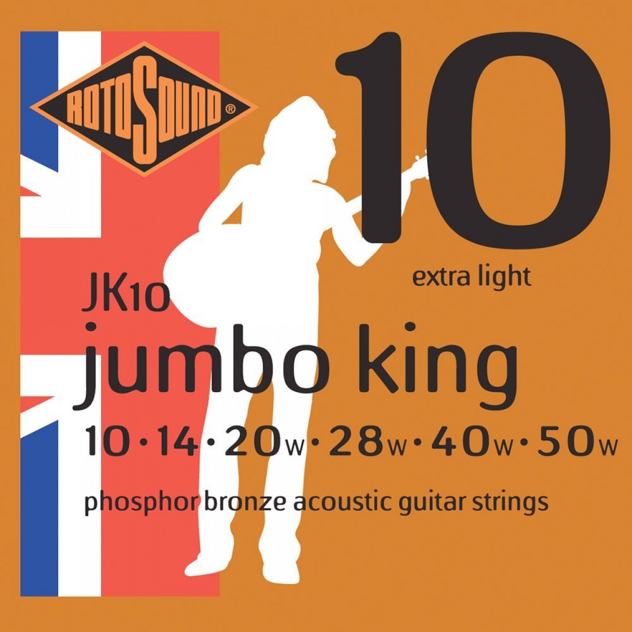 Rotosound Jumbo King Phosphor Bronze 10's