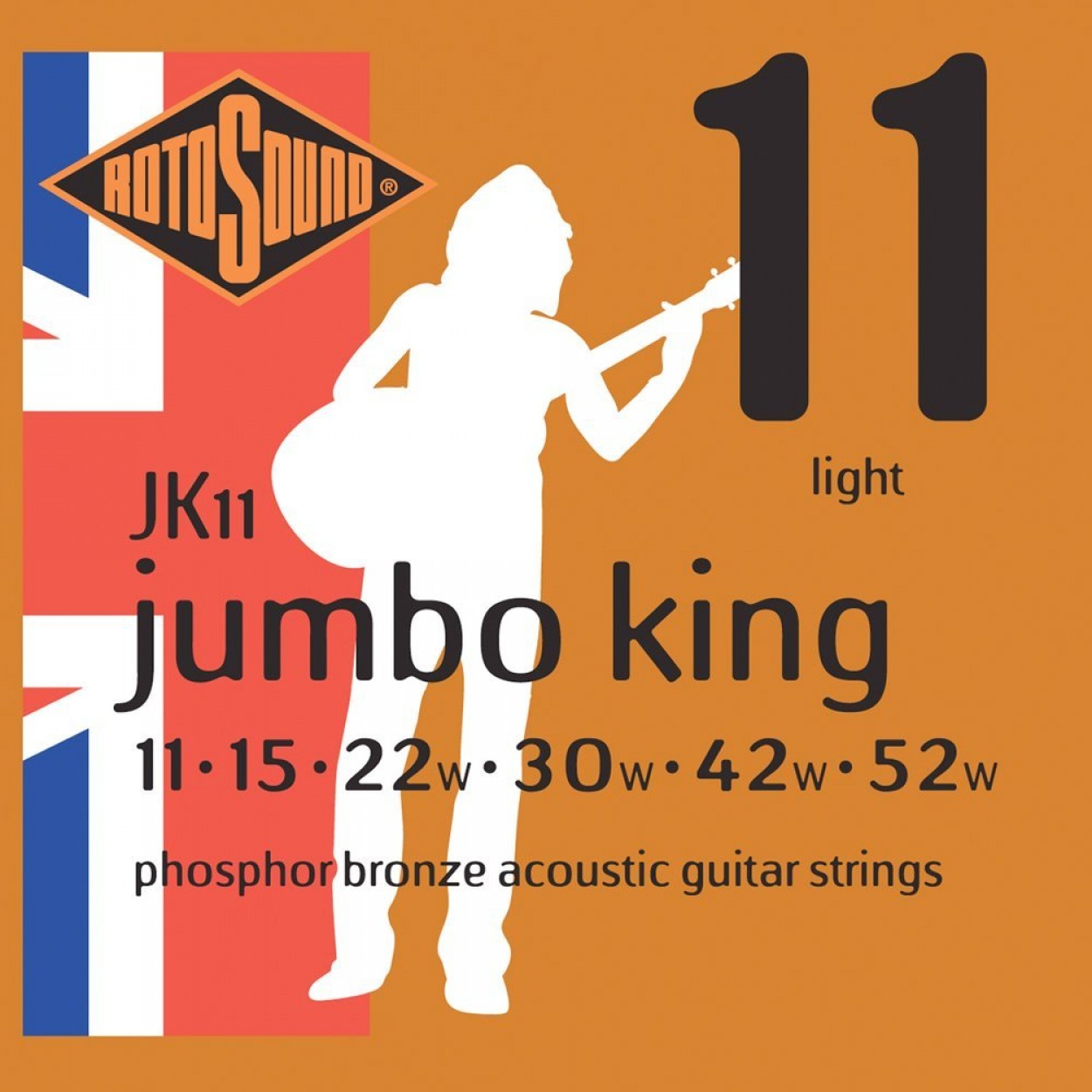 Rotosound Jumbo King Phosphor Bronze 11's