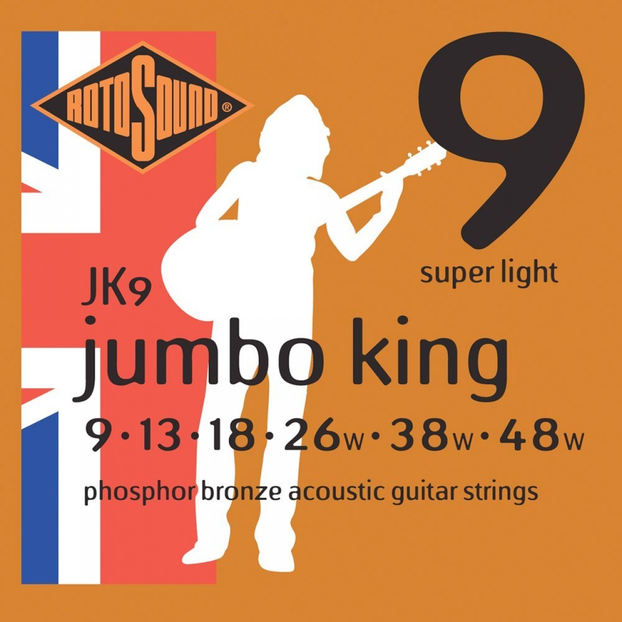 Rotosound Jumbo King Phosphor Bronze 9's